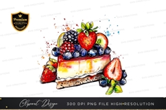 Delicious fruit topped cheesecake Product Image 1