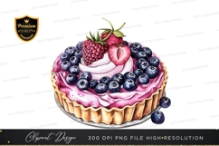 Delicious berry tart clipart png Product Image 1