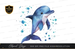 Playful dolphin clipart png Product Image 1