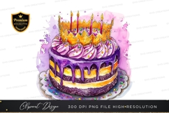 Delightful birthday cake with crown Product Image 1