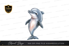 Playful dolphin clipart png Product Image 1