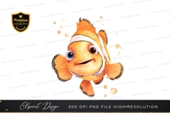 Happy clownfish clipart png Product Image 1