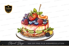 Delicious fruit topped cake Product Image 1