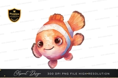 Injured clownfish clipart png Product Image 1