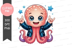 Cool octopus clipart png Product Image 1