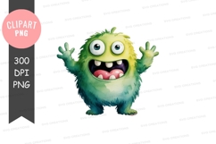 Green monster clipart png Product Image 1