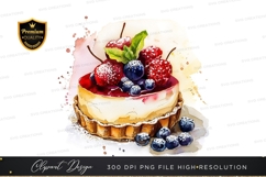 Delicious fruit tart clipart png Product Image 1