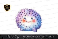 Cute cartoon hedgehog clipart png Product Image 1