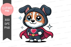 Cartoon dog in superhero costume Product Image 1