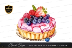 Delicious fruit tart clipart png Product Image 1