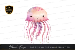 Cute jellyfish clipart png Product Image 1