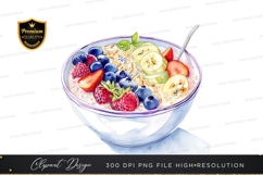 Healthy breakfast bowl clipart png Product Image 1