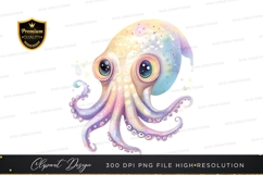 Colorful octopus clipart png Product Image 1