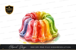 Rainbow jelly dessert Product Image 1