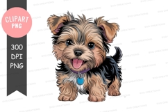 Happy yorkshire terrier puppy Product Image 1