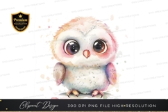 Adorable cartoon owl clipart png Product Image 1