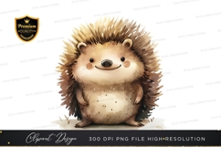 Cute hedgehog clipart png Product Image 1