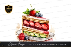Delicious strawberry and blueberry cake Product Image 1