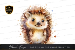 Cute hedgehog clipart png Product Image 1
