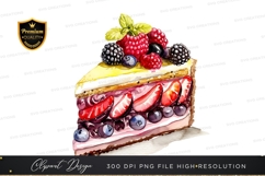 Delicious fruit tart clipart png Product Image 1