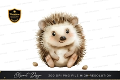 Cute hedgehog clipart png Product Image 1
