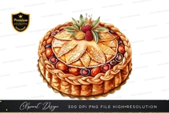 Decorative holiday cake clipart png Product Image 1