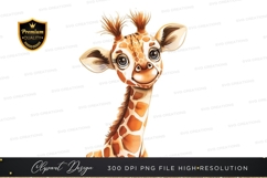 Adorable baby giraffe clipart png Product Image 1