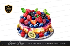 Delicious fruit topped cake Product Image 1