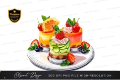 Delightful fruit desserts clipart png Product Image 1