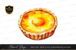 Delicious egg tart clipart png Product Image 1