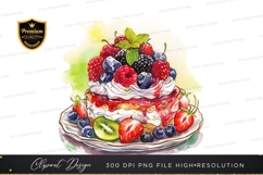 Delicious fruit topped cake Product Image 1