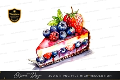 Delicious fruit topped cheesecake Product Image 1