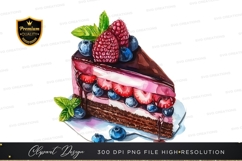 Delicious chocolate berry cake Product Image 1