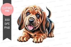 Happy puppy clipart png Product Image 1