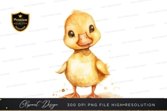 Cute yellow duckling clipart png Product Image 1