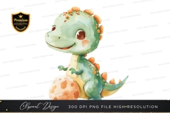 Cute baby dinosaur clipart png Product Image 1