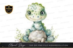 Adorable baby dinosaur clipart png Product Image 1