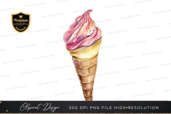 Strawberry ice cream cone Product Image 1