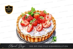 Strawberry tart clipart png Product Image 1