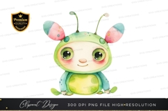 Whimsical alien clipart png Product Image 1