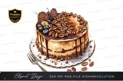 Delicious coffee and blueberry cake Product Image 1