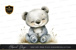 Happy panda bear clipart png Product Image 1