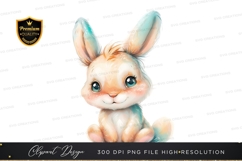 Cute bunny rabbit clipart png Product Image 1
