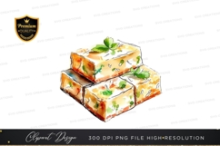 Delicious layered dessert clipart png Product Image 1