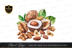 Assorted nuts clipart png Product Image 1