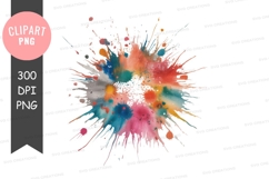 Colorful paint splatter Product Image 1