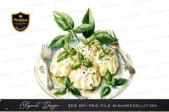 Delicious ravioli with fresh basil Product Image 1
