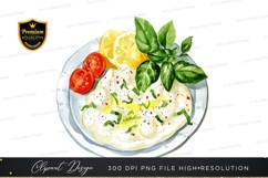 Fresh caprese salad clipart png Product Image 1