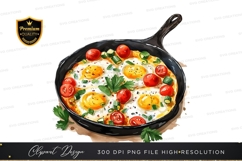 Delicious frittata in a cast iron skillet Product Image 1