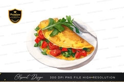 Delicious omelette with fresh vegetables Product Image 1